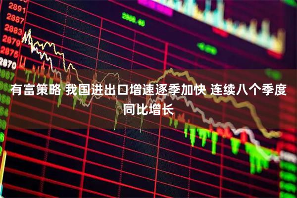 有富策略 我国进出口增速逐季加快 连续八个季度同比增长